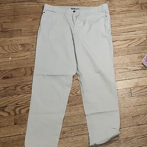 adidas Men's Light Gray Chinos - Straight Fit